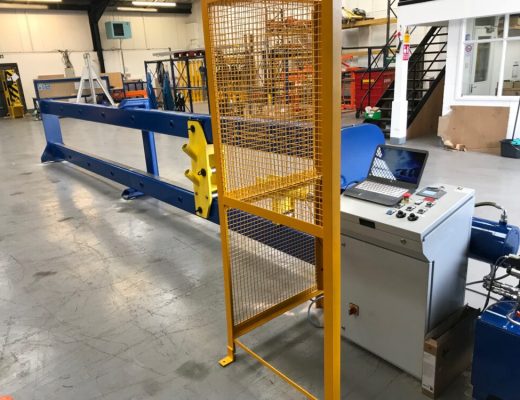 Vertical Plane Horizontal Test Machine - Horizontal with an electric control panel