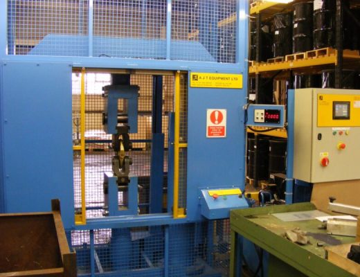 blue automated tensile machine for production testing